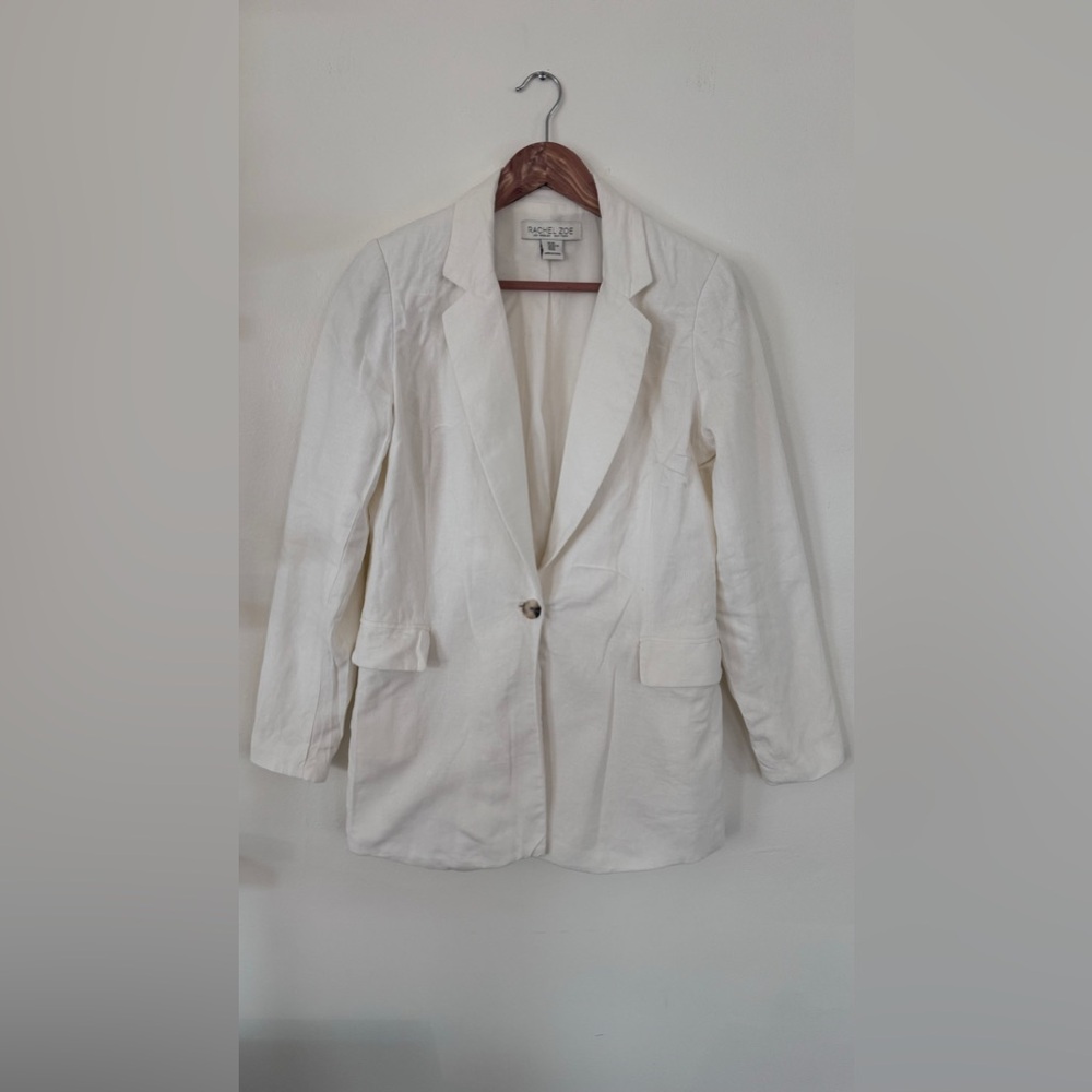 Rachel Zoe | Linen Blazer | White | XS